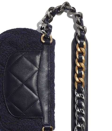 chanel waist bag blue